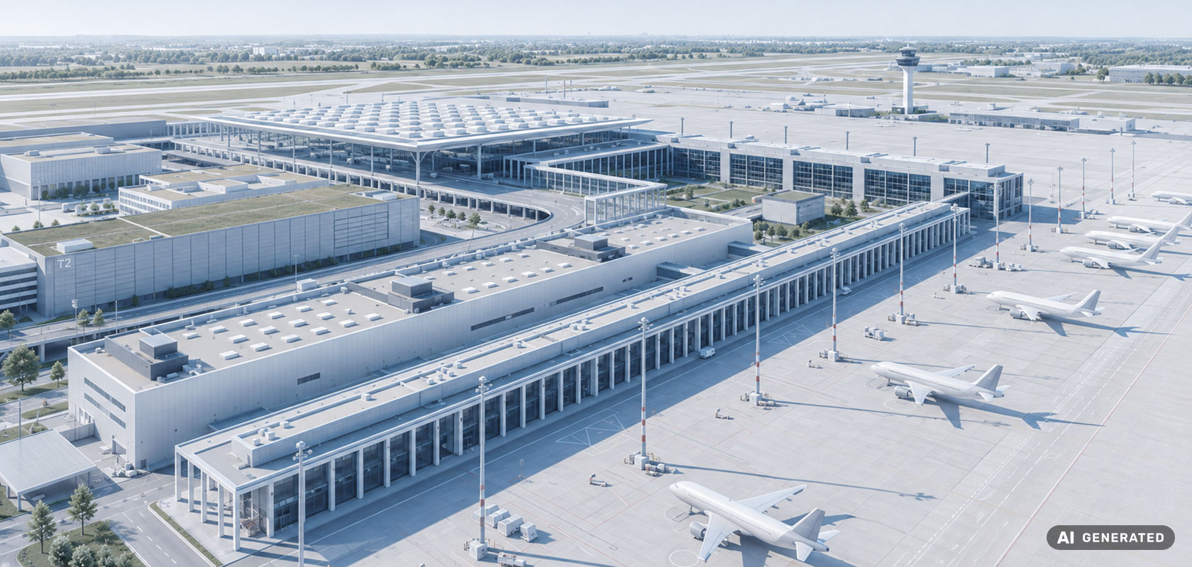 Flughafen BER Terminal 2: Referenz für Wirkprinzipprüfung Technik.
