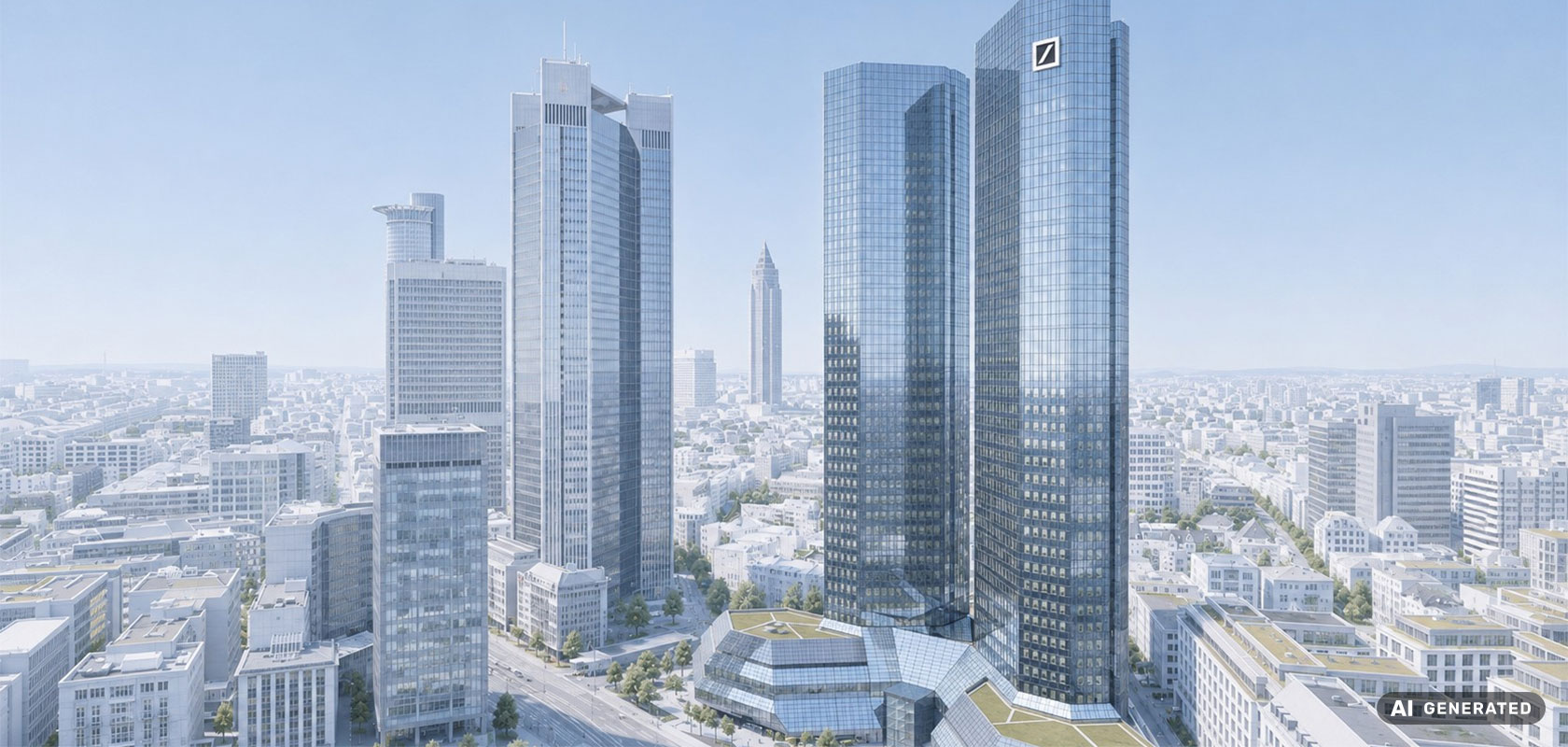 Zwillingstürme der Deutschen Bank als Referenz für MSR-Abnahmen.
