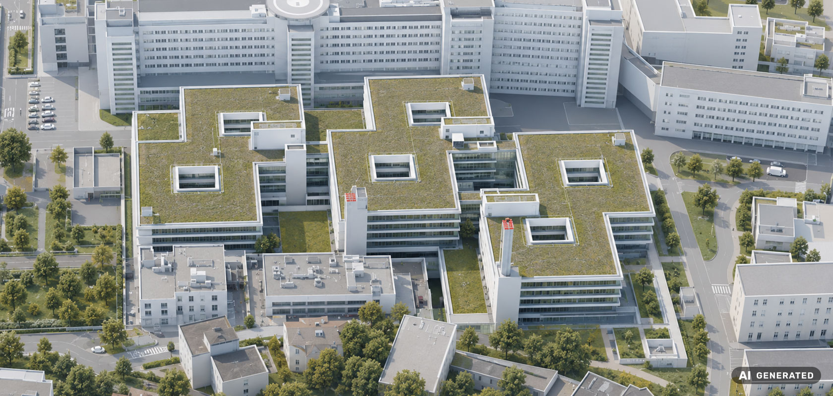 Klinikneubau des Olga-Hospitals für MSR-Inbetriebnahmanagement.